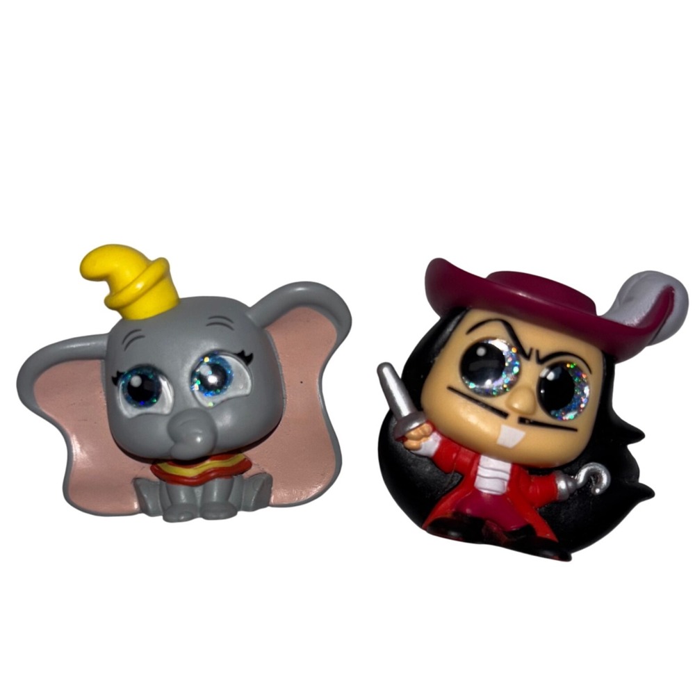 Disney Dumbo &‎ Captain Hook | Series 6 | Mini Figures Lot Bundle